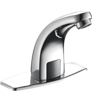 Parryware TRUSENSE Sensor Pillar Cock AC/DC | Touchless Automatic Basin Tap with Chrome Finish