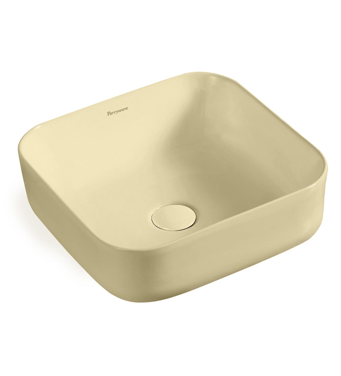 Parryware INSLIM Slim Square Bowl Basin | Modern Countertop Wash Basin for Stylish Bathrooms